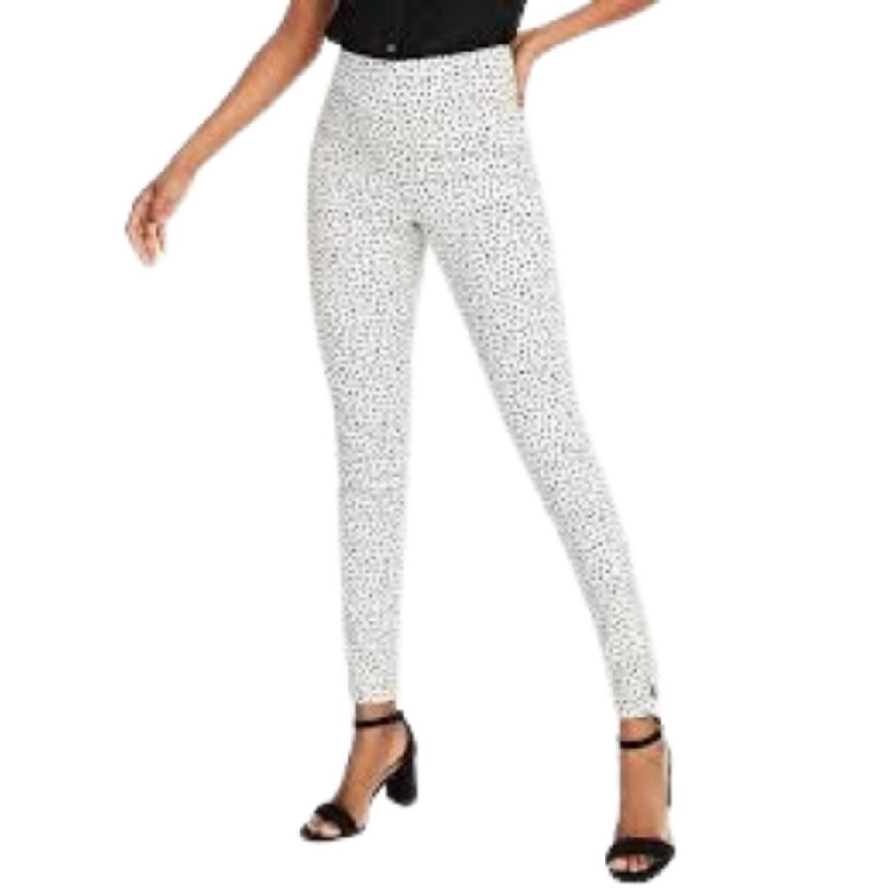 OLD NAVY | NWT High Waisted Black & White Skinny Ankle Leopard Pants | Size 6